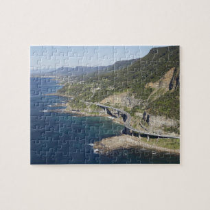 Luftansicht der Sea Cliff Bridge in der Nähe von W
