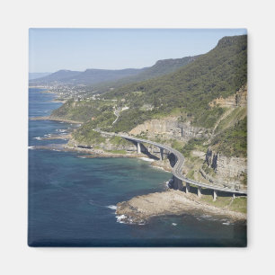 Luftansicht der Sea Cliff Bridge in der Nähe von W Magnet