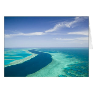 Luftansicht des Great Barrier Reef von der