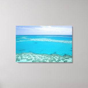 Luftansicht des Great Barrier Reef von Leinwanddruck