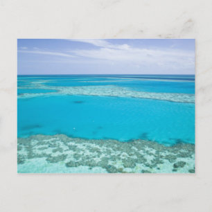 Luftansicht des Great Barrier Reef von Postkarte
