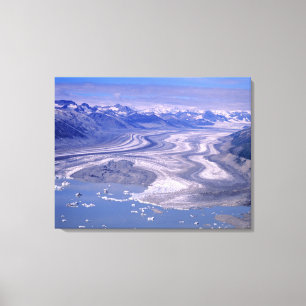 Luftansicht Lowell Glacier, Kluane National Leinwanddruck