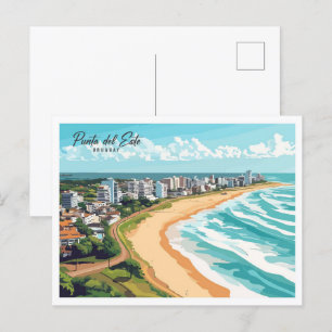 Luftansicht Punta del Este Uruguay Reise Postkarte