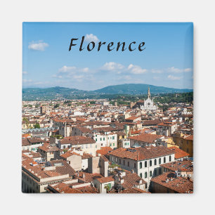 Luftansicht von Florenz Magnet