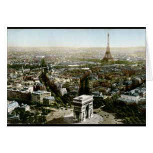 Luftansicht von Paris, Frankreich Vintage