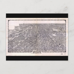 Luftansichtkarte von Atlanta Georgia (1919) Postkarte