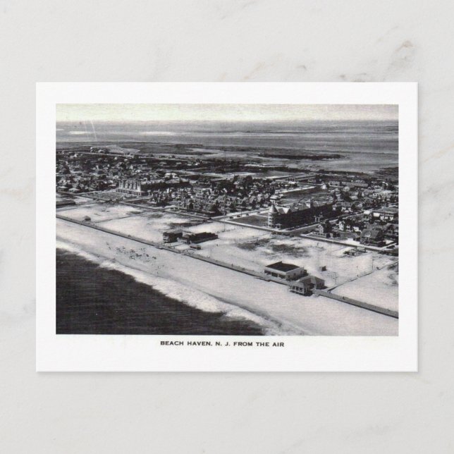 Luftaufnahme, Beach Haven NJ Vintag Postkarte (Vorderseite)