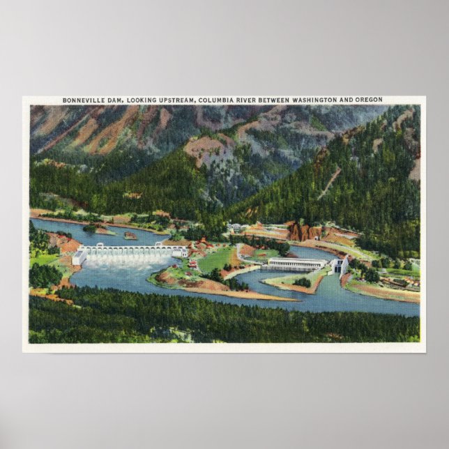 Luftaufnahme Blick über den Bonneville Poster (Vorne)