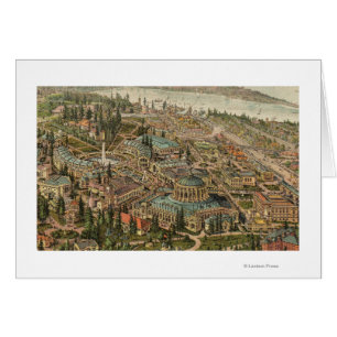 Luftaufnahme der Alaska Yukon Pacific Expo