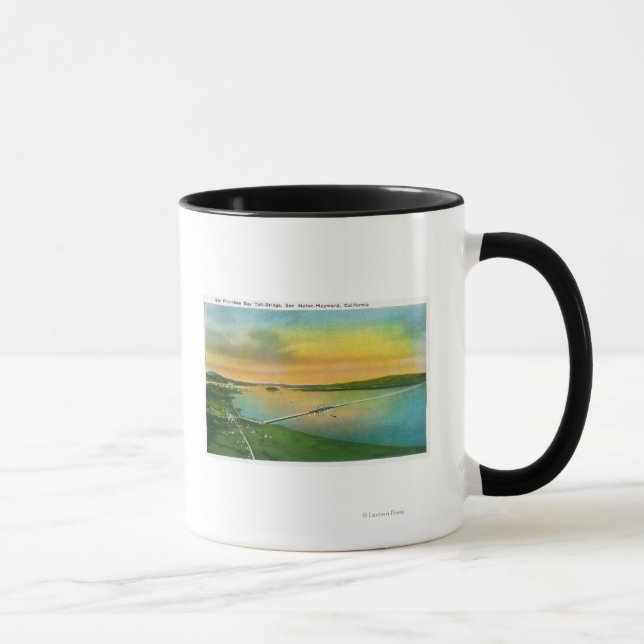 Luftaufnahme der Bay Bridge nach Hayward, CA Tasse (Rechts)
