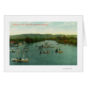 Luftaufnahme der Boote auf See Watsonville
