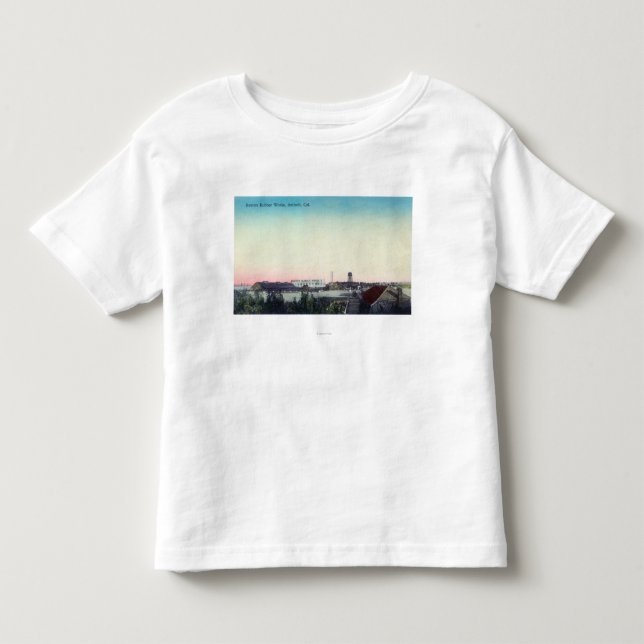 Luftaufnahme der Bowers-Gummi-Arbeiten Kleinkind T-shirt (Vorderseite)