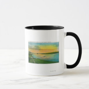 Luftaufnahme der Bucht-Brücke zu Hayward, CA Tasse