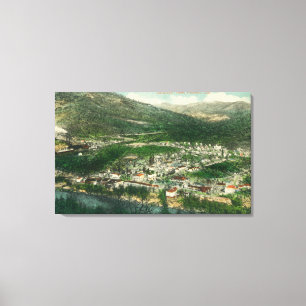 Luftaufnahme der CityKennett, CA Leinwanddruck