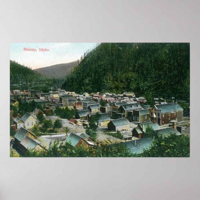 Luftaufnahme der CityMurray, ID Poster (Vorne)