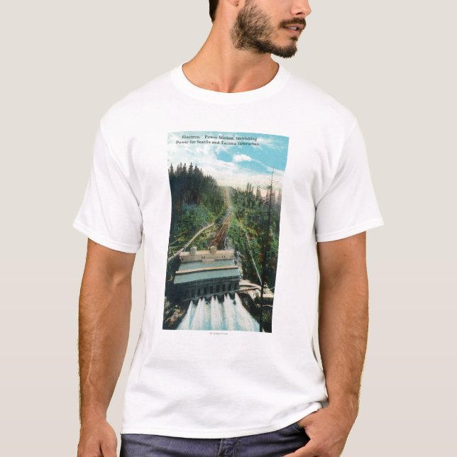 Luftaufnahme der Elektron-Power-Station T-Shirt (Vorderseite)