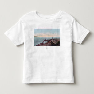 Luftaufnahme der Fähren-Landung und Nord Kleinkind T-shirt