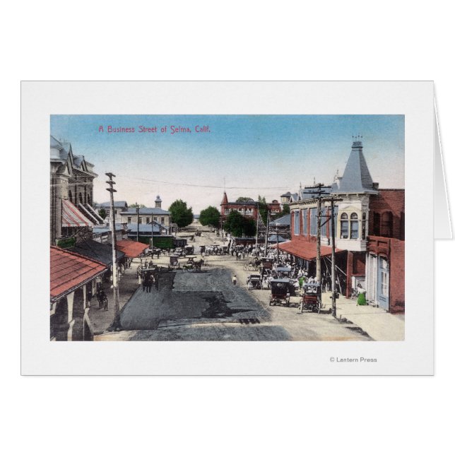 Luftaufnahme der GeschäftsbereicheSelma, CA (Vorderseite (Horizontal))