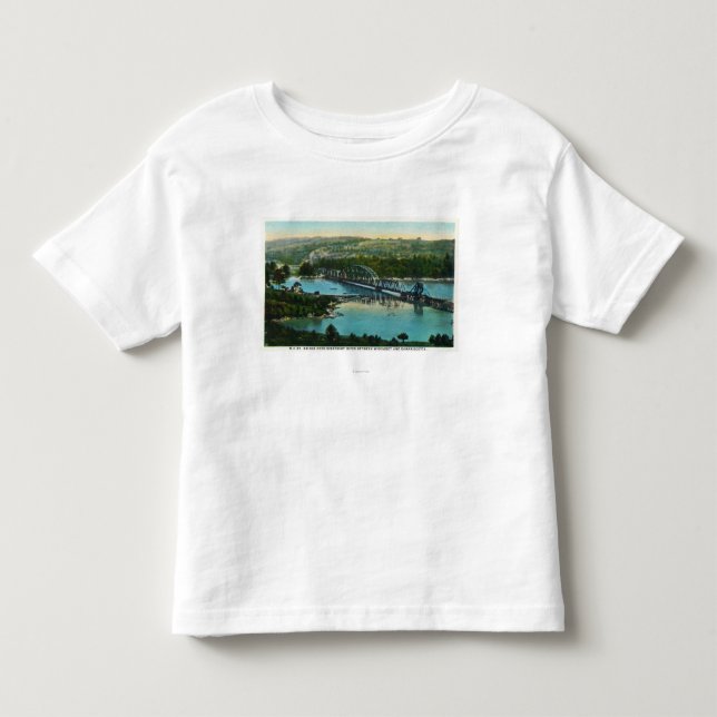 Luftaufnahme der Maine-Zentraleisenbahn Kleinkind T-shirt (Vorderseite)