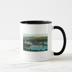 Luftaufnahme der Maine-Zentraleisenbahn Tasse