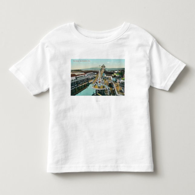 Luftaufnahme der Rutschen Kleinkind T-shirt (Vorderseite)