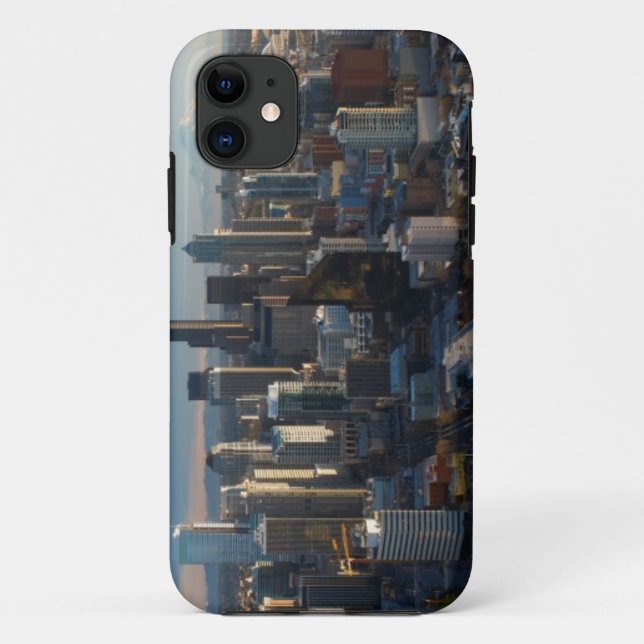 Luftaufnahme der Seattle-Stadt-Skyline Case-Mate iPhone Hülle (Rückseite)