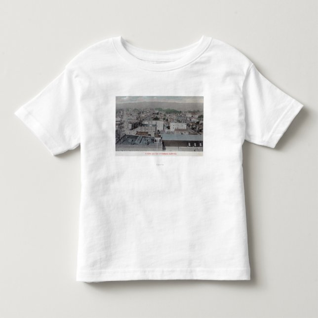 Luftaufnahme der Stadt # des 2Oakland, CA Kleinkind T-shirt (Vorderseite)