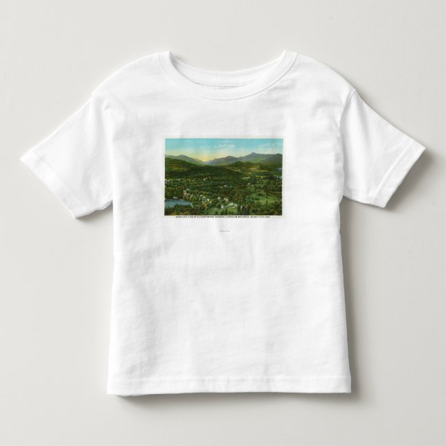 Luftaufnahme der Stadt mit Hurrican Berg Kleinkind T-shirt (Vorderseite)