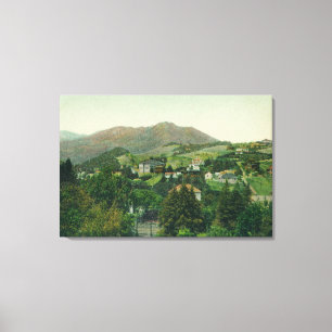 Luftaufnahme der Stadt, Mt Tamalpais Leinwanddruck