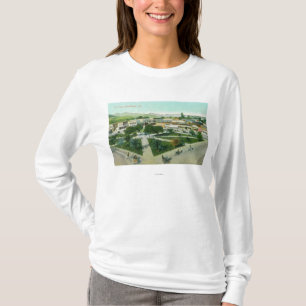 Luftaufnahme der Stadt PlazaHealdsburg, CA T-Shirt