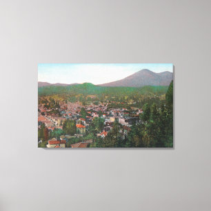 Luftaufnahme der Stadt San Rafael, CA Leinwanddruck