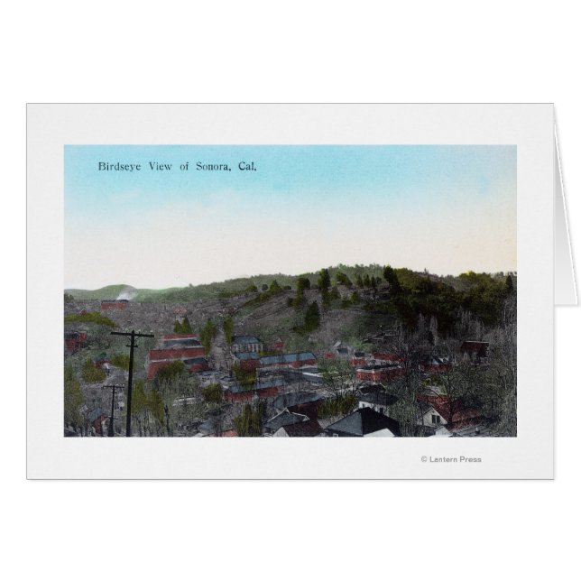 Luftaufnahme der Stadt Sonora, CA (Vorderseite (Horizontal))