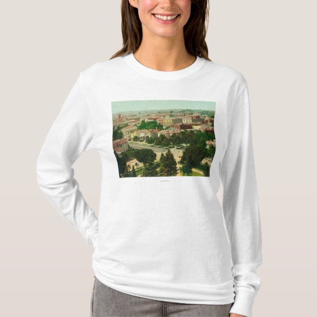 Luftaufnahme der Stadt T-Shirt (Vorderseite)