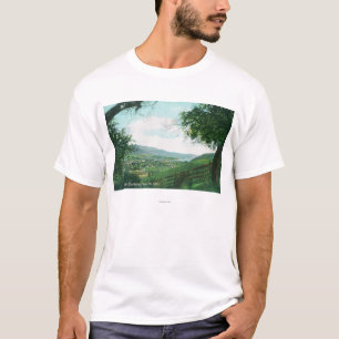 Luftaufnahme der Stadt von den Hügeln T-Shirt