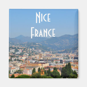 Luftaufnahme der Stadt von Nizza in Frankreich Magnet