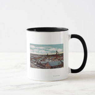 Luftaufnahme der Stadt, Zug TracksNampa, Tasse