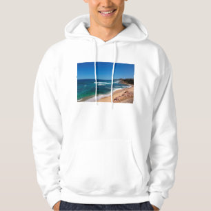 Luftaufnahme der Touristen, die auf tropischen Hoodie