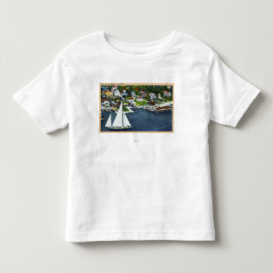 Luftaufnahme der Ufergegend 2 Kleinkind T-shirt