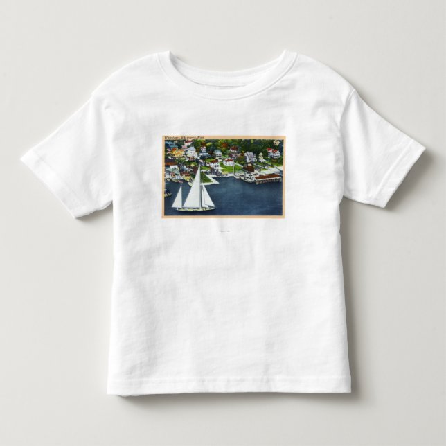 Luftaufnahme der Ufergegend 2 Kleinkind T-shirt (Vorderseite)