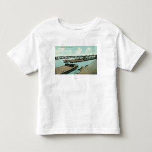 Luftaufnahme der Ufergegend Kleinkind T-shirt