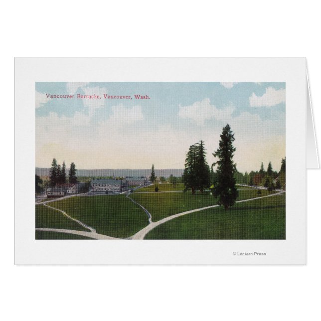 Luftaufnahme der Vancouver Barracks (Vorderseite (Horizontal))