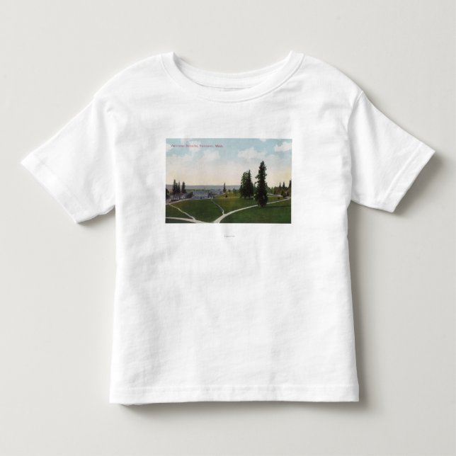 Luftaufnahme der Vancouver-Kasernen Kleinkind T-shirt (Vorderseite)