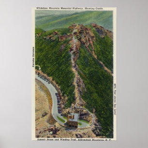 Luftaufnahme der Wicklungs-Spur, Schloss, Gipfel Poster