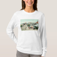 Luftaufnahme der Zelt-Stadt und der