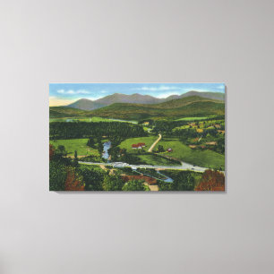 Luftaufnahme des 60 Meter-olympischen Ski-Sprunges Leinwanddruck