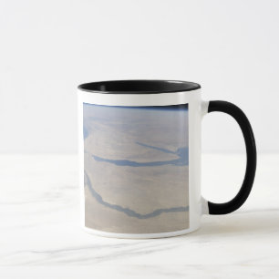 Luftaufnahme des Ägyptens und des Sinai Peninsul Tasse