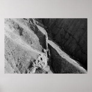 Luftaufnahme des Berges Poster