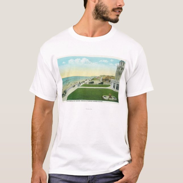Luftaufnahme des BoardwalkSeaside ODER T-Shirt (Vorderseite)