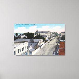 Luftaufnahme des CityAntioch, CA Leinwanddruck