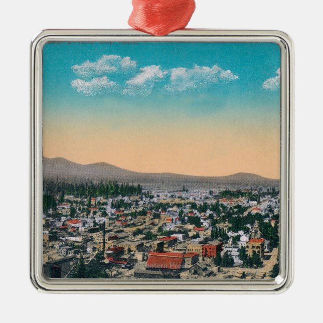 Luftaufnahme des CityCoeur d'Alene, Identifikation Silbernes Ornament (Vorne)
